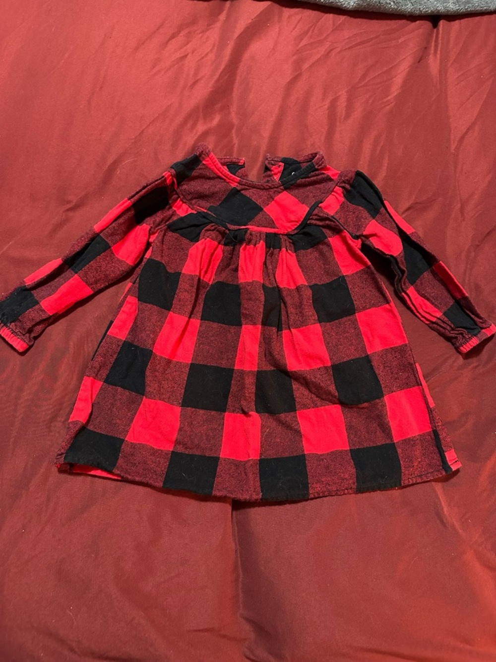 George Red and Black Plaid Flannel Shirt